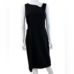Talbots Black Cocktail Midi Dress Size 6 M0513